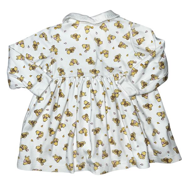 Vintage Disney Classic Winnie the pooh embroidered button up cotton dress 4/5 - Picture 2 of 7